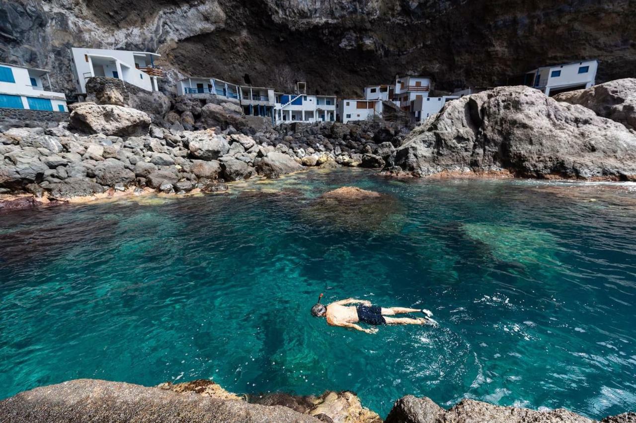 Casa Alba, Casa Rural Con Piscina-Spa Climatizada Hasta 34º Gratuito Y Vistas Al Mar Puntallana Exterior foto